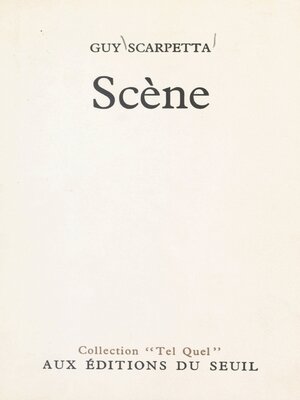 cover image of Scène